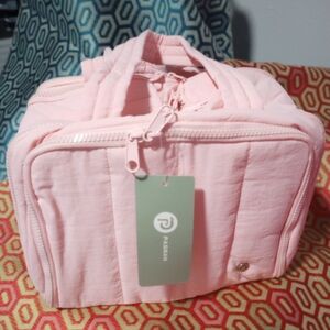 Pasman 2 For $10 Pink Quilted Women's Travel/Cosmetic‎ Bag